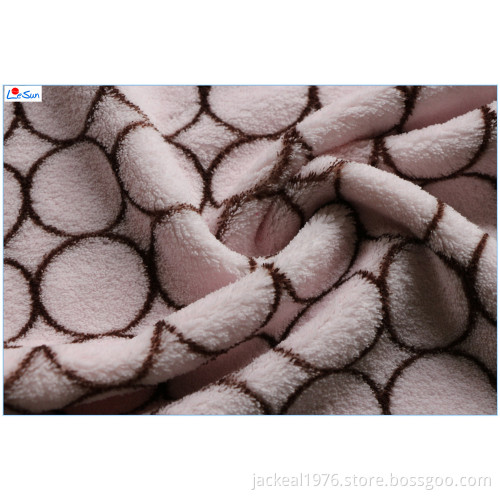 Coral Fleece Print Fabric Ls-Cr-009